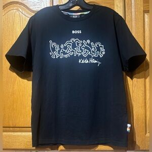 Hugo Boss X Keith Haring Collection Black Graphic Short Sleeve T-Shirt Large